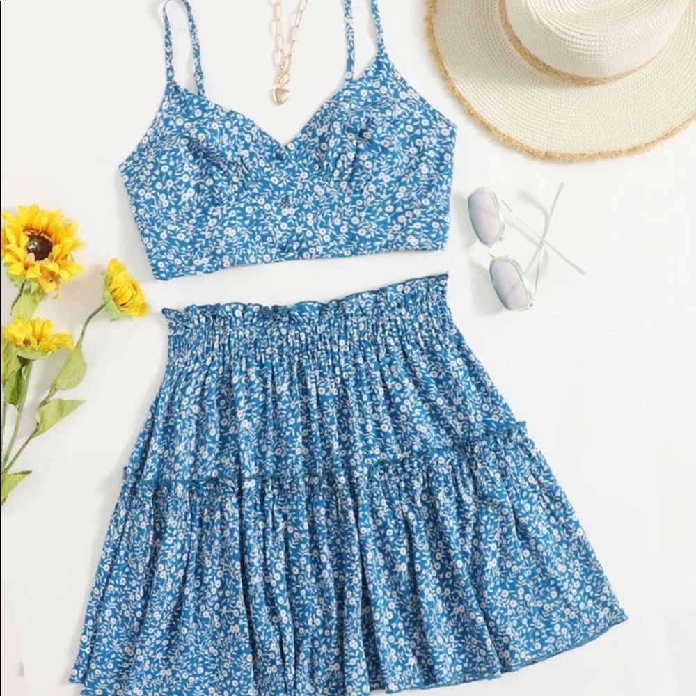 Shein 2-piece floral set